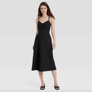 Target/A New Day Simple Cotton Black Dress, XS, NWOT